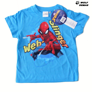 Chlapecké tričko SETINO 147 Spiderman tyrkysové, vel. 98-128
