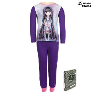 Dívčí pyžamo Santoro London Gorjuss fialové