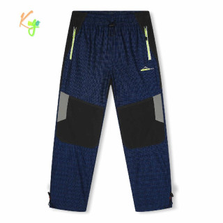 Dětské outdoorové kalhoty Kugo G9656 modré / signální zip